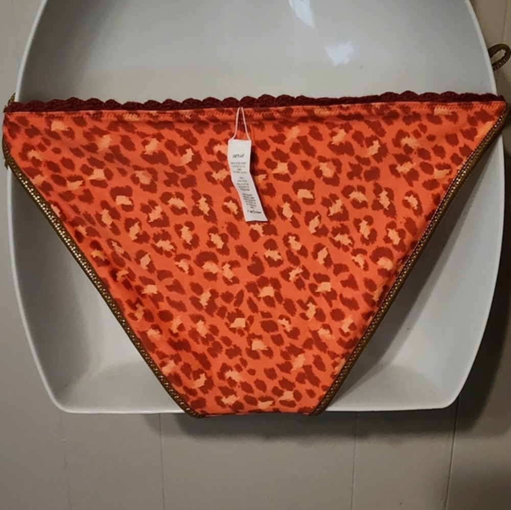 Reversible Multicolor String‎ Bikini Bottom Floral Animal Print Small Rue21 A147 - Picture 4 of 6